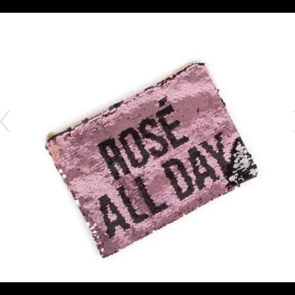 Two Way Sequin Pouch - Rose All Day - 8 Oak Lane - Picture 6 of 6